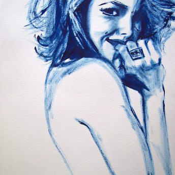 dry-brush sketch of woman Ahna