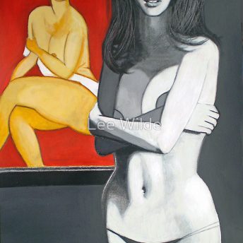 acrylic painting nude woman australian artist lee wilde