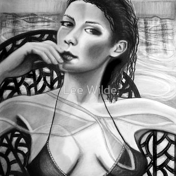 Tell Me Your Dreams graphite drawing by Lee Wilde