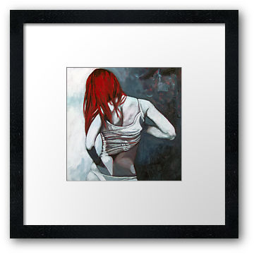 a soft cubism style framed print