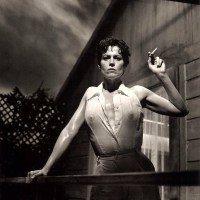 Charcoal drawings inspired by Helmut Newton