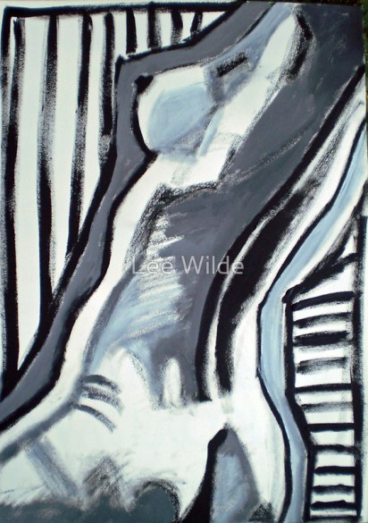 a painting of a female nude as an example of figurative abstraction