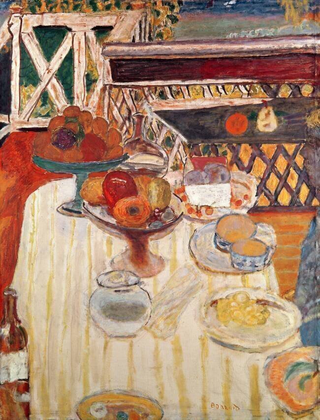 The White Tablecloth (1925) by Pierre Bonnard