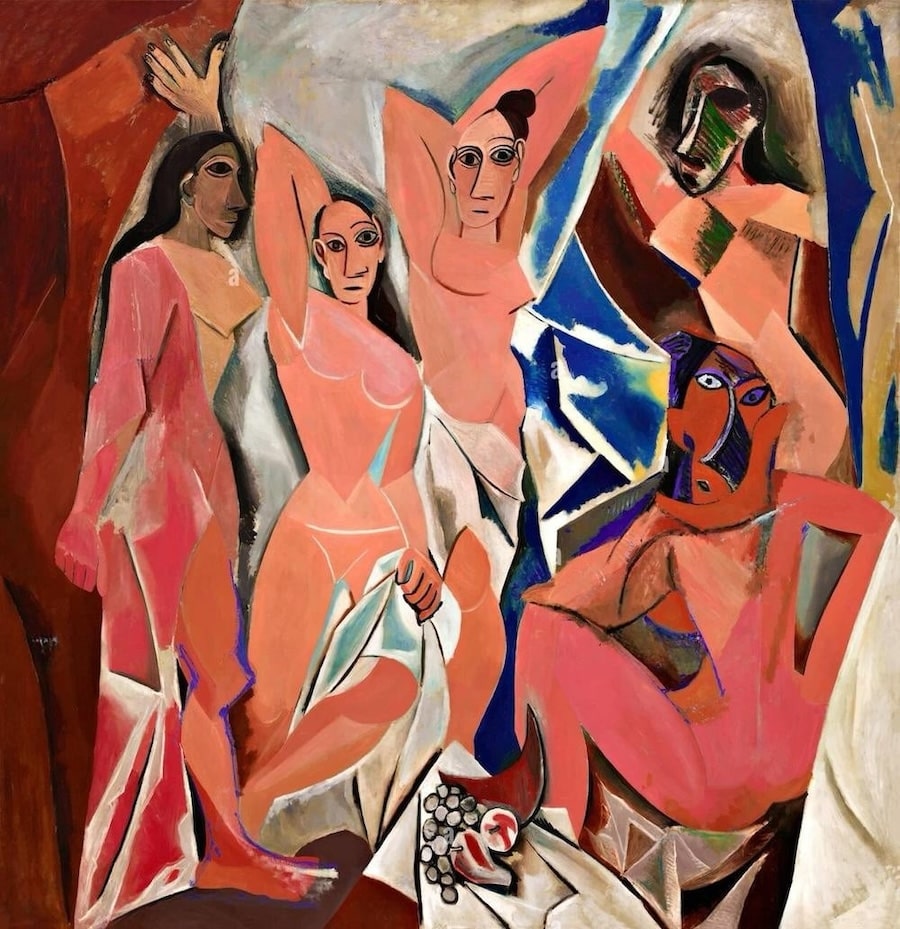 Soft Cubism vs Cubism. Les Demoiselles d'Avignon, 1907 by Pablo Picasso