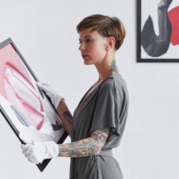 Photo of a female art gallery Curator