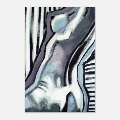 Monochromatic Abstract Nude - In the Lineup - Giclee Print