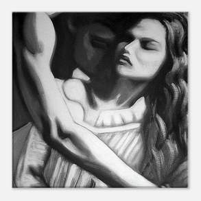 Tabu – Charcoal Drawing Lovers - Fine Art Giclee Print on Paper