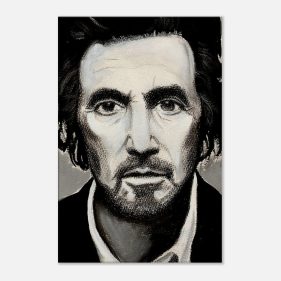 Charcoal portrait of Al Pacino