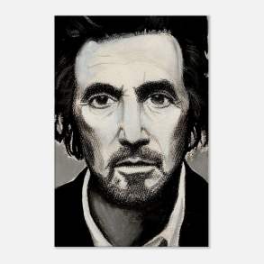 Charcoal portrait of Al Pacino